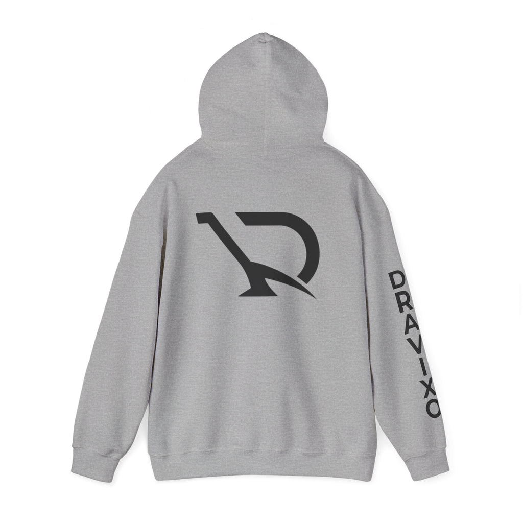 Dravixo Hoodie – Branded Pullover with Sleeve
