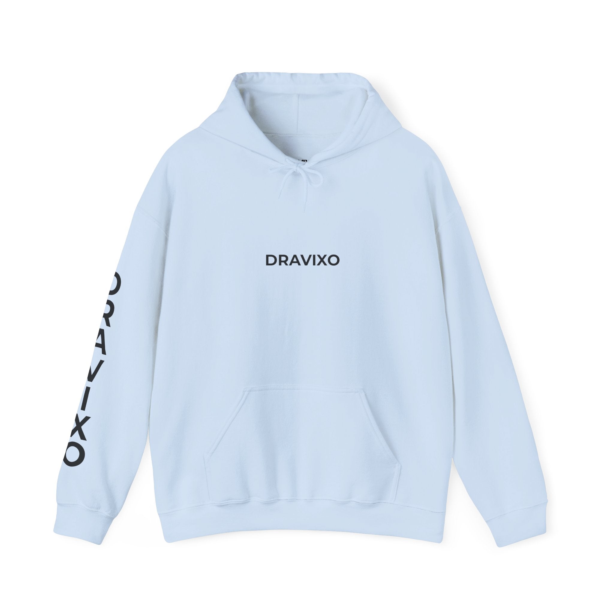 Dravixo Hoodie – Branded Pullover with Sleeve