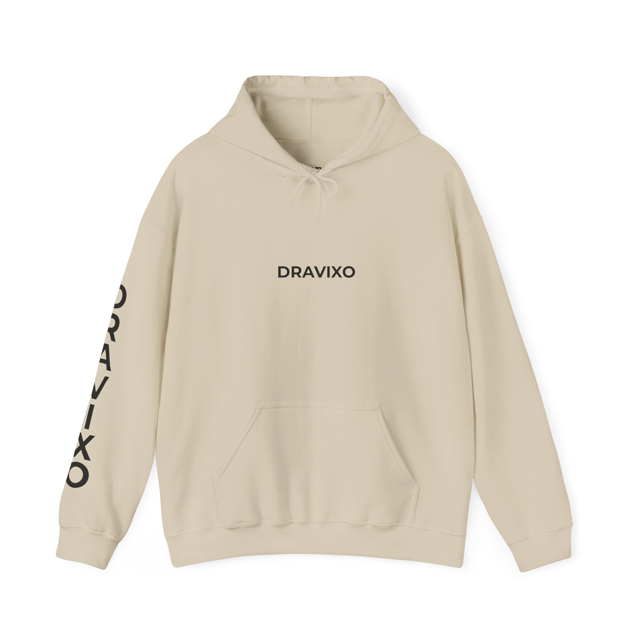 Dravixo Hoodie – Branded Pullover with Sleeve