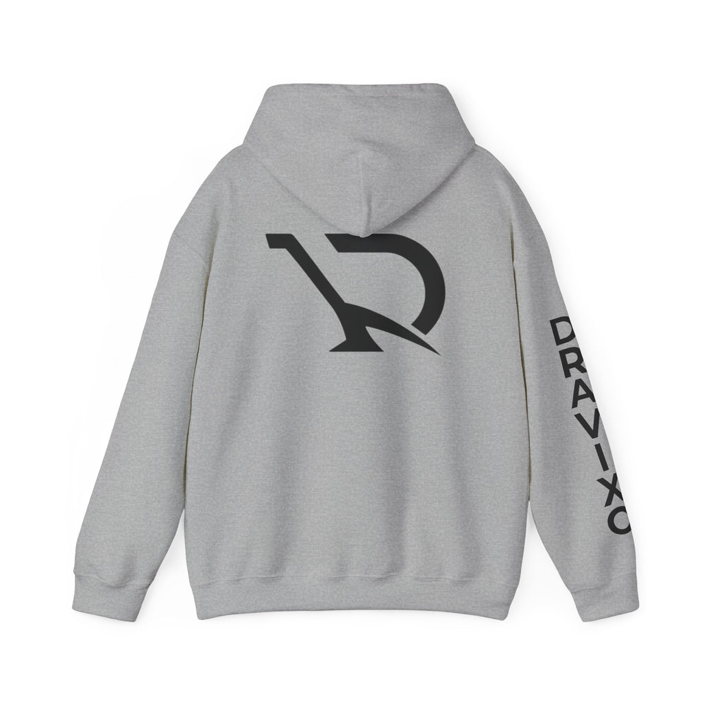 Dravixo Hoodie – Branded Pullover with Sleeve