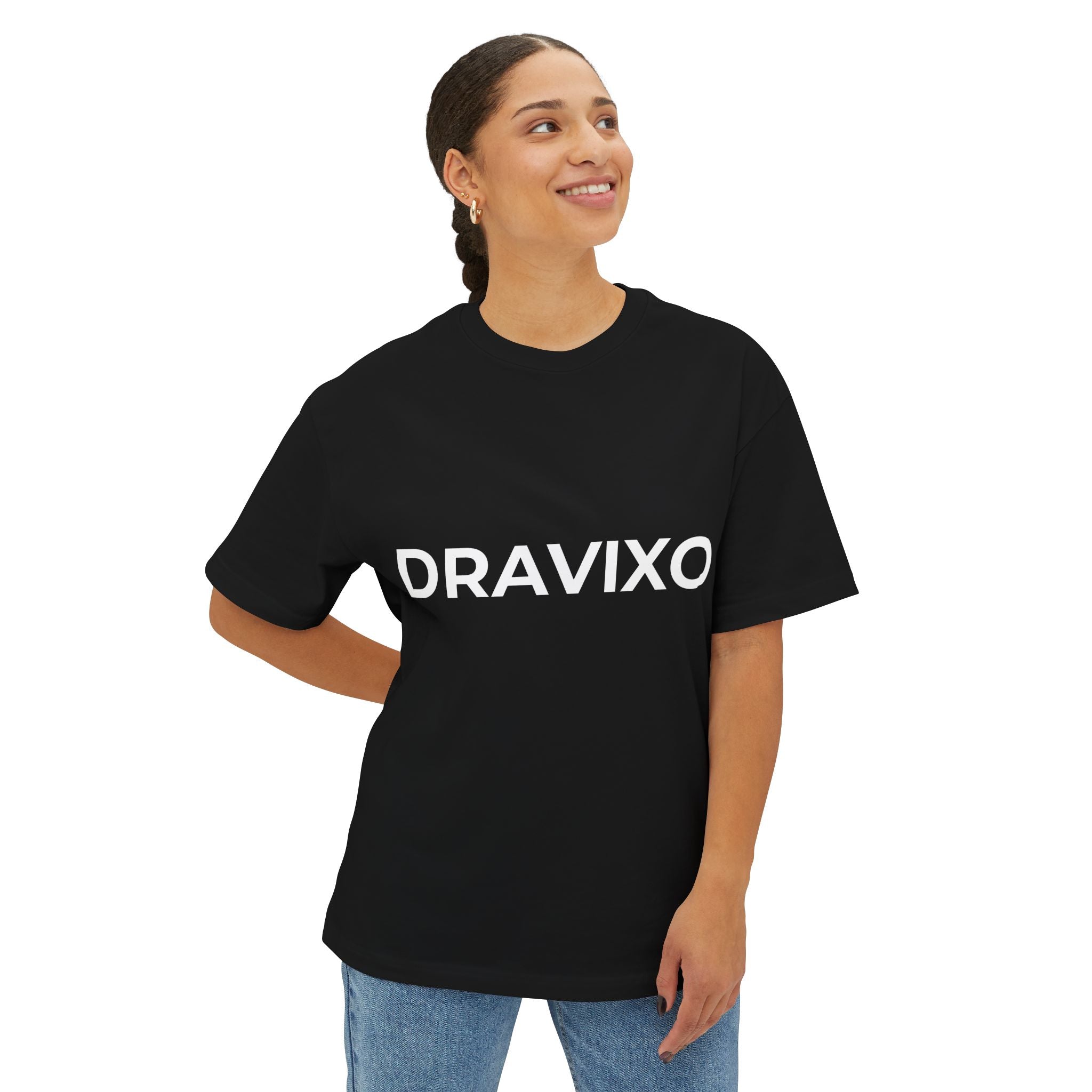 DRAVIXO Boxy Tee Black
