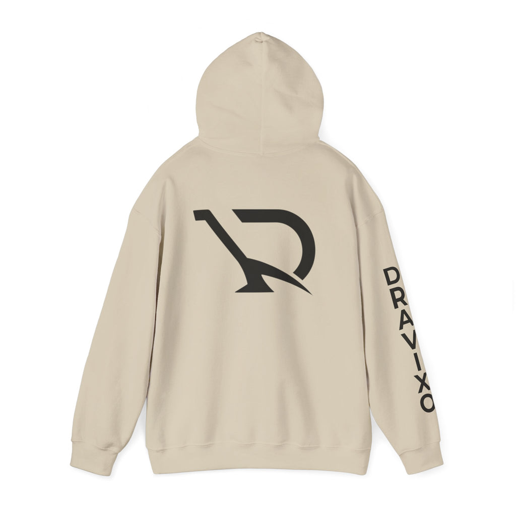 Dravixo Hoodie – Branded Pullover with Sleeve