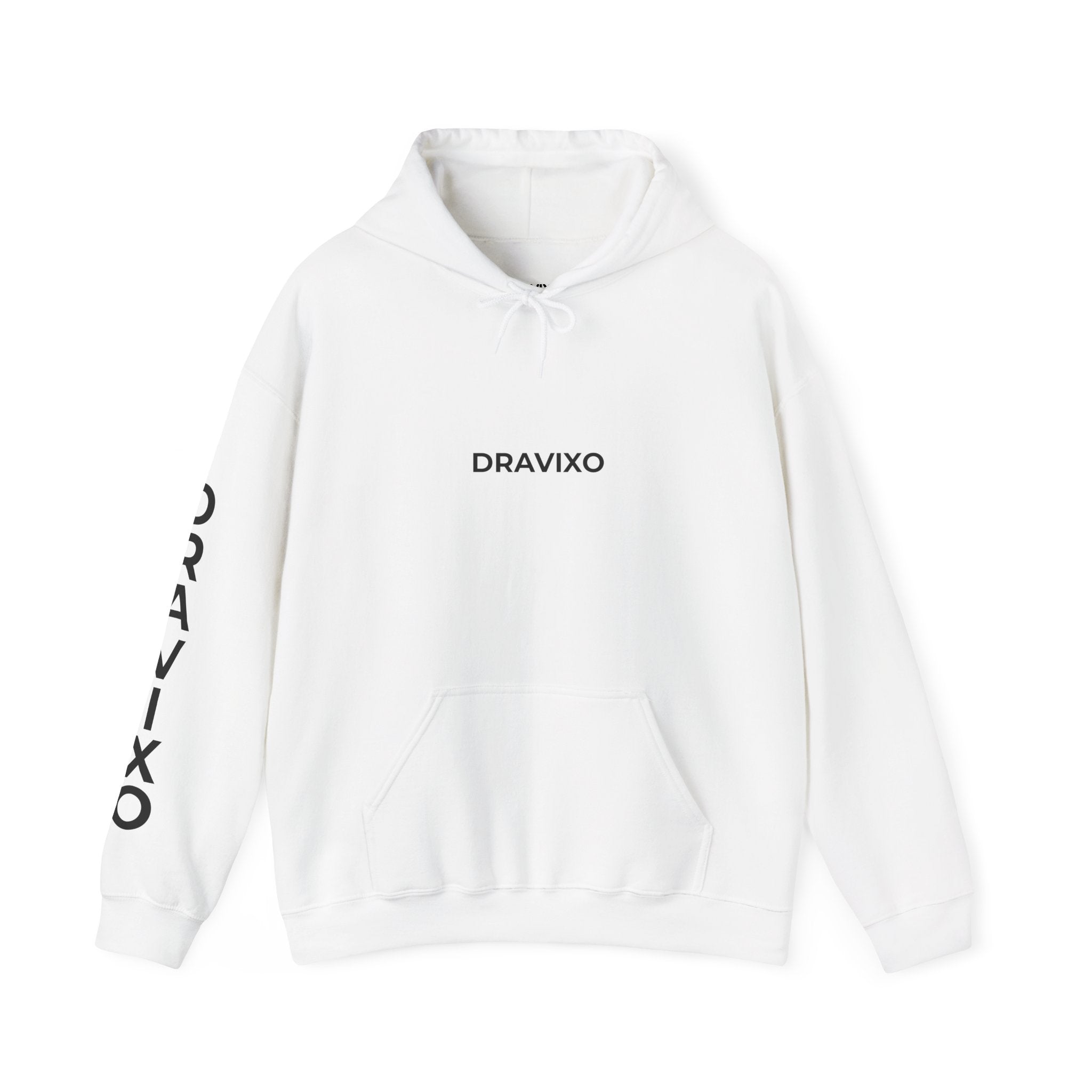 Dravixo Hoodie – Branded Pullover with Sleeve