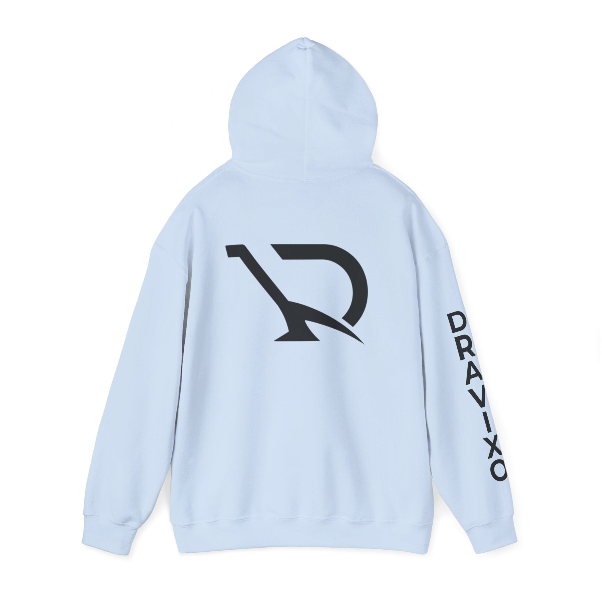 Dravixo Hoodie – Branded Pullover with Sleeve
