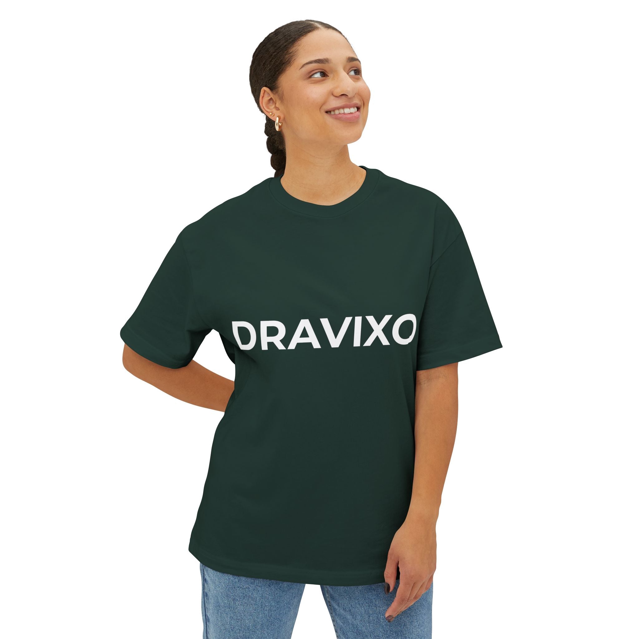 DRAVIXO Boxy Tee Black